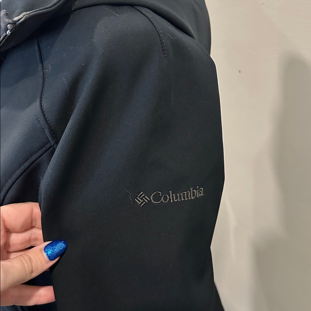 Columbia Long Soft Shell Black Women's‎ Jacket - Picture 3 of 5